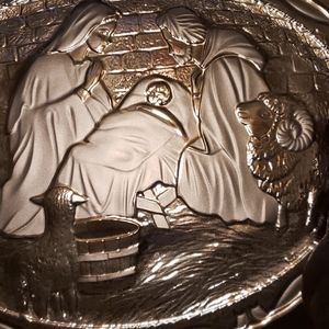 Still available Christmas beautiful glass plate